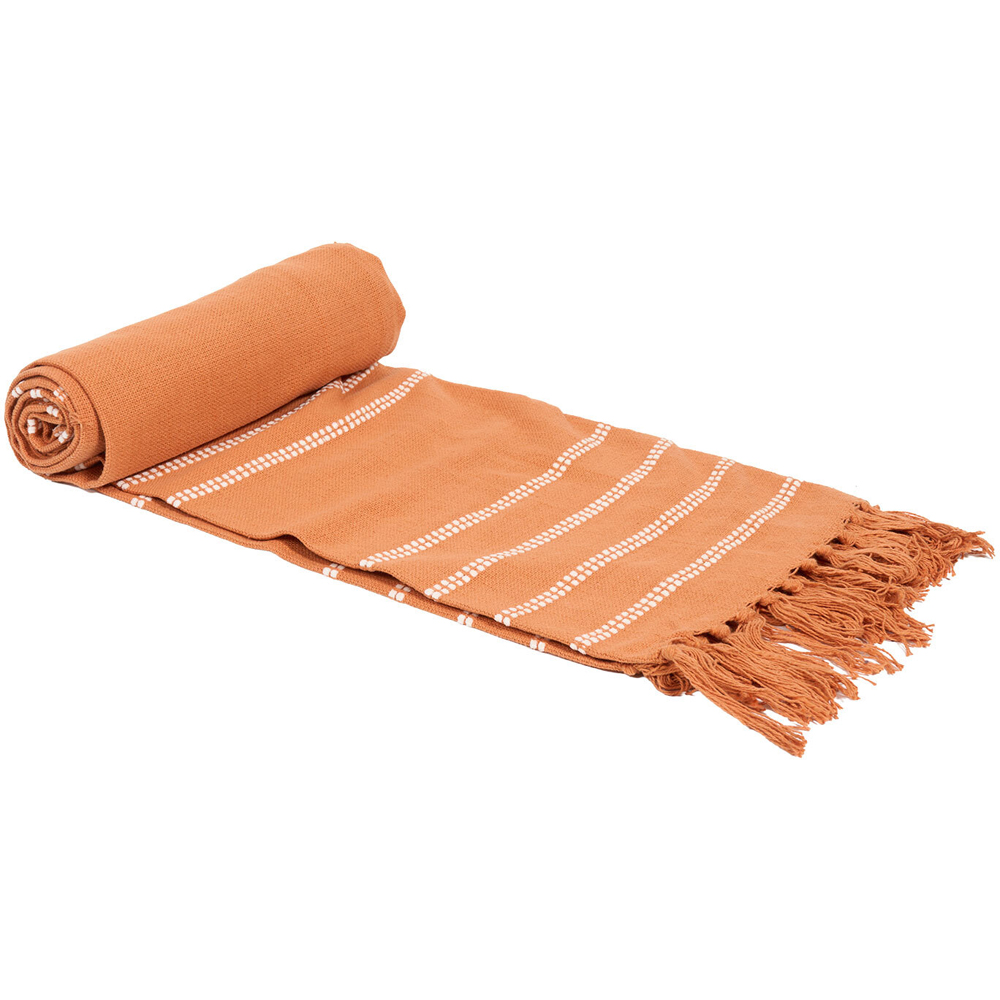 Eleni Tassel Throw Rust Image 2