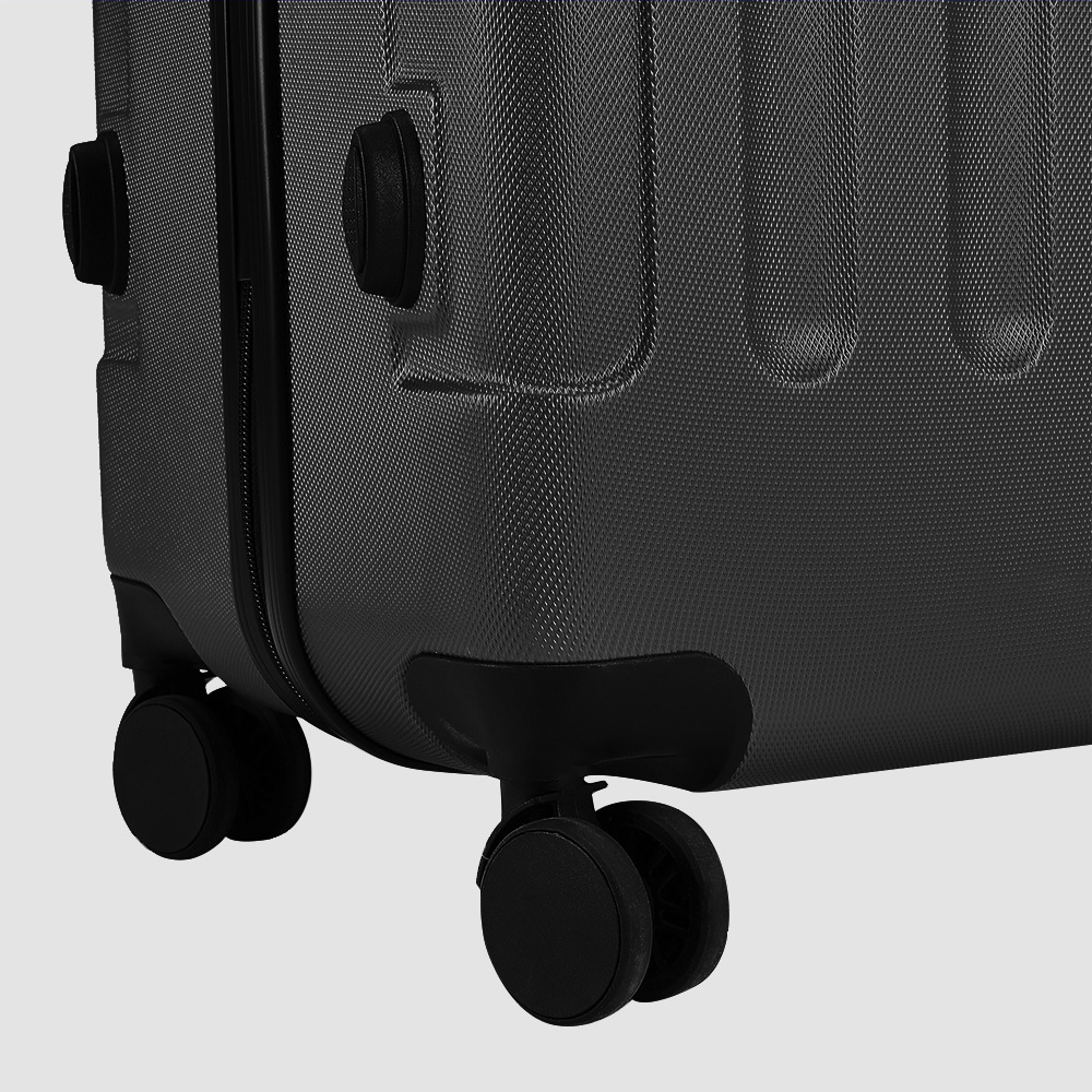 H&O Direct Large Black ABS Spinner Wheel Luggage Case Image 5