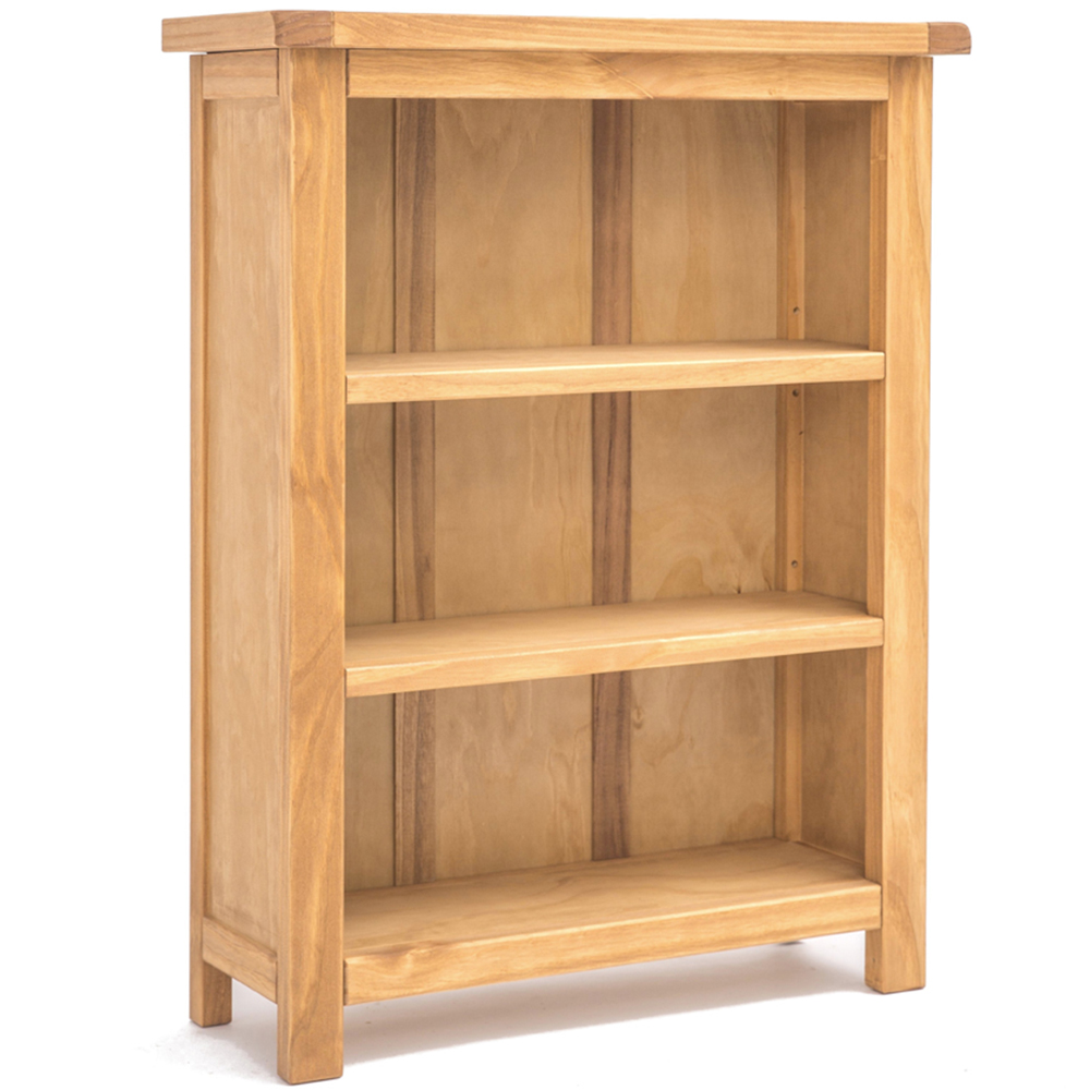 Lugo 3 Shelf Antique Waxed Bookcase Image 3