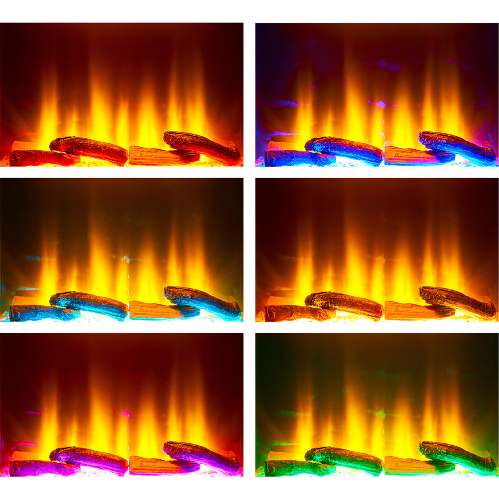 Adam Sahara Fully Inset Media Wall Electric Fireplace 24 inch Image 7