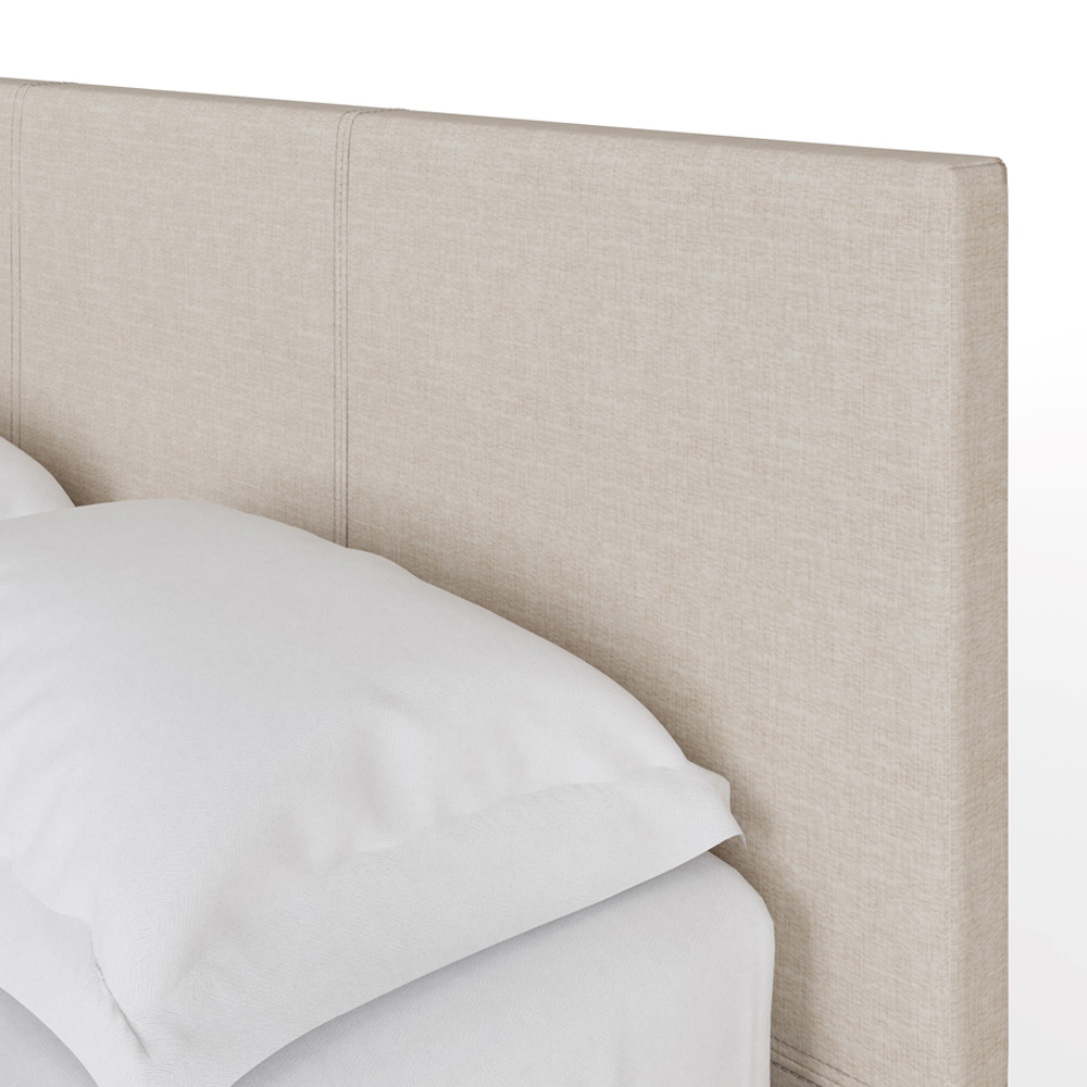 GFW King Size Natural Fabric Ottoman Bed Image 6