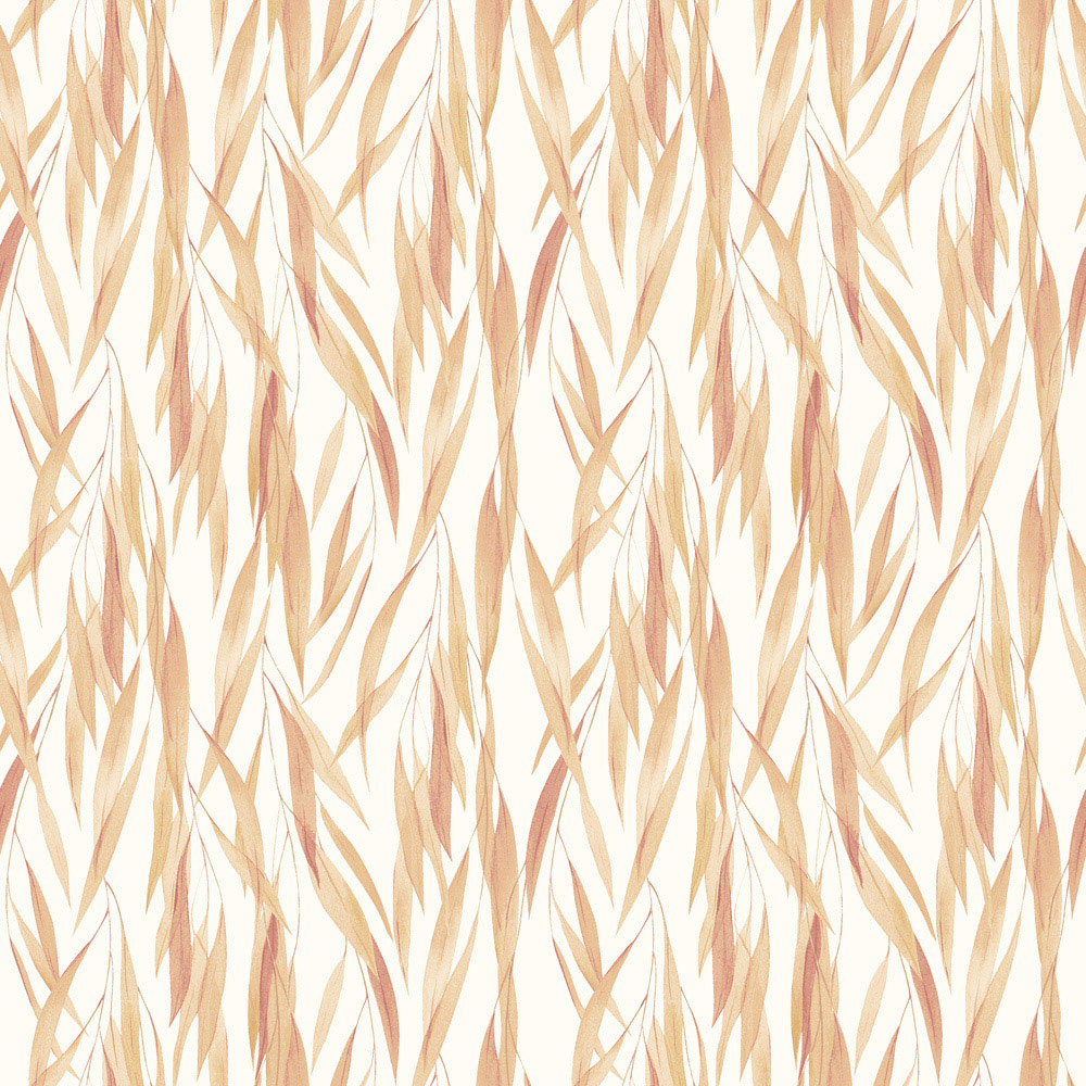 Hoopla Walls Oasis Eucalyptus Whisper Sand and Peach Wallpaper Image 1