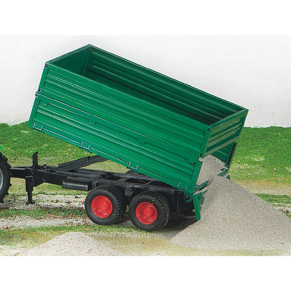 Bruder Kids Tipping Trailer Playset Model with Removable Top Image 2