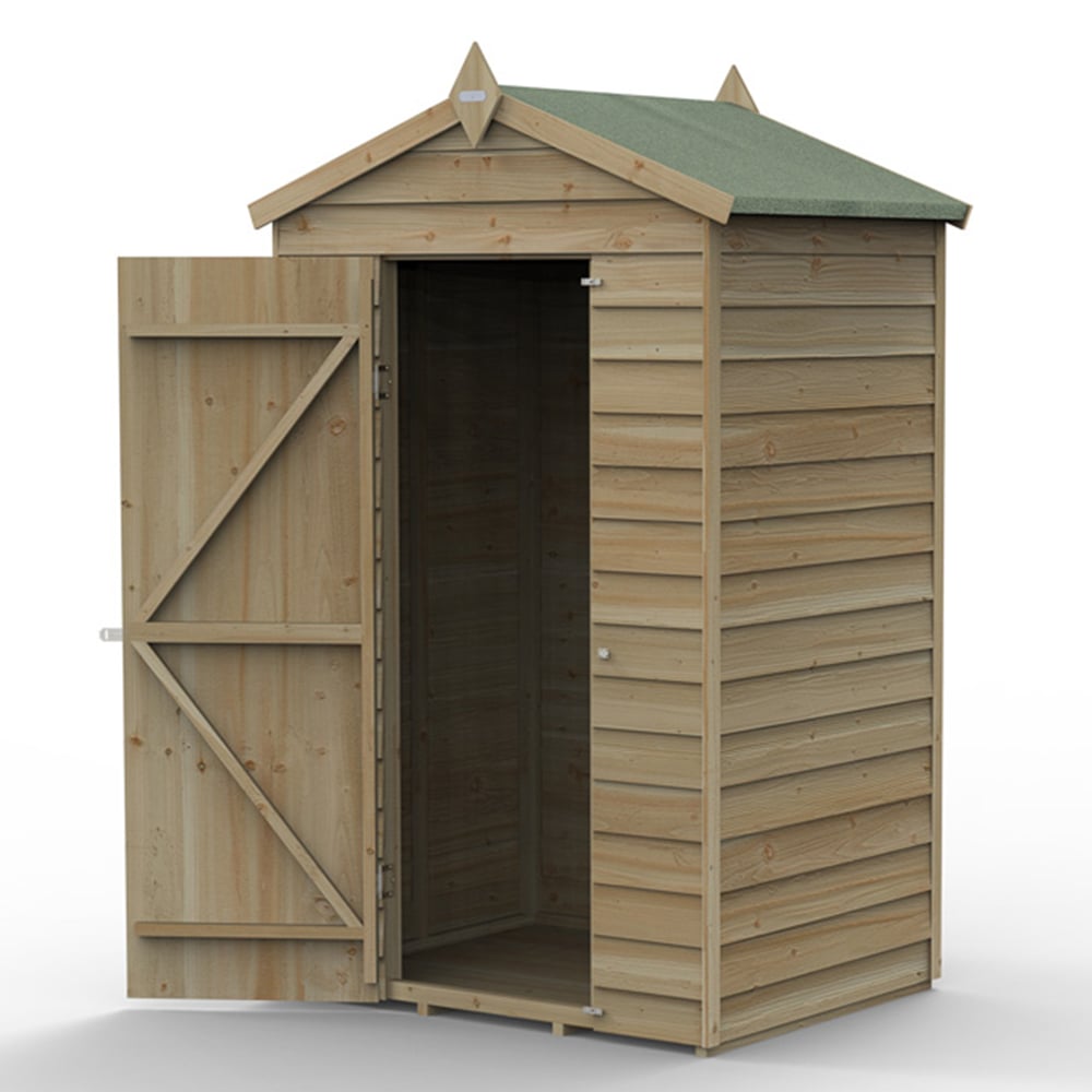 Forest Garden 4LIFE 4 x 3ft Apex Shed Image 3
