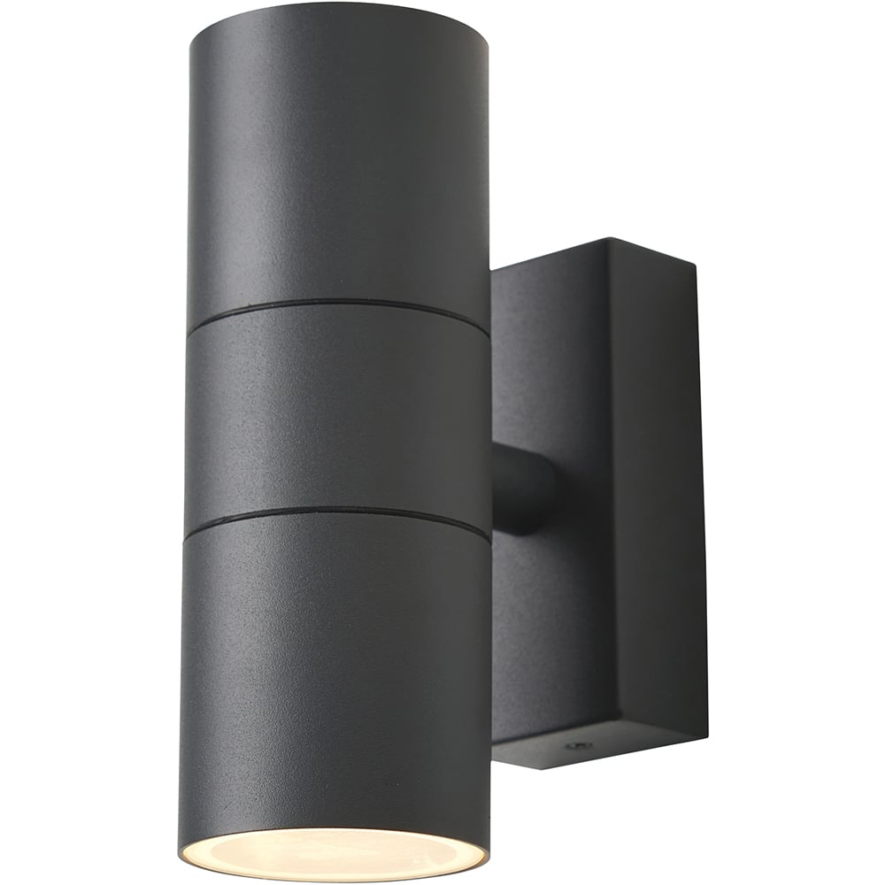 Zink Luna 2 Light Anthracite Up and Down Wall Light Image 3