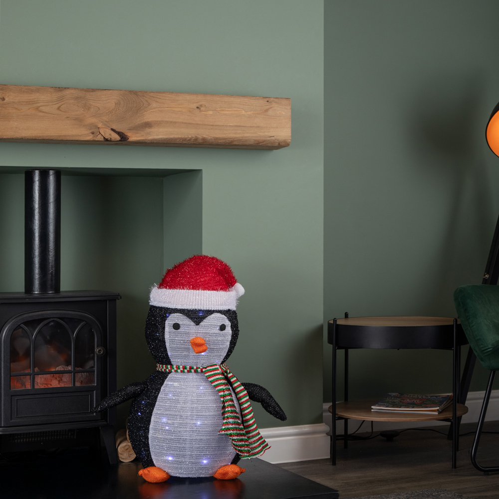 Samuel Alexander 45 Cool White LED Light Up Pop up Penguin Christmas Decoration 72cm Image 3
