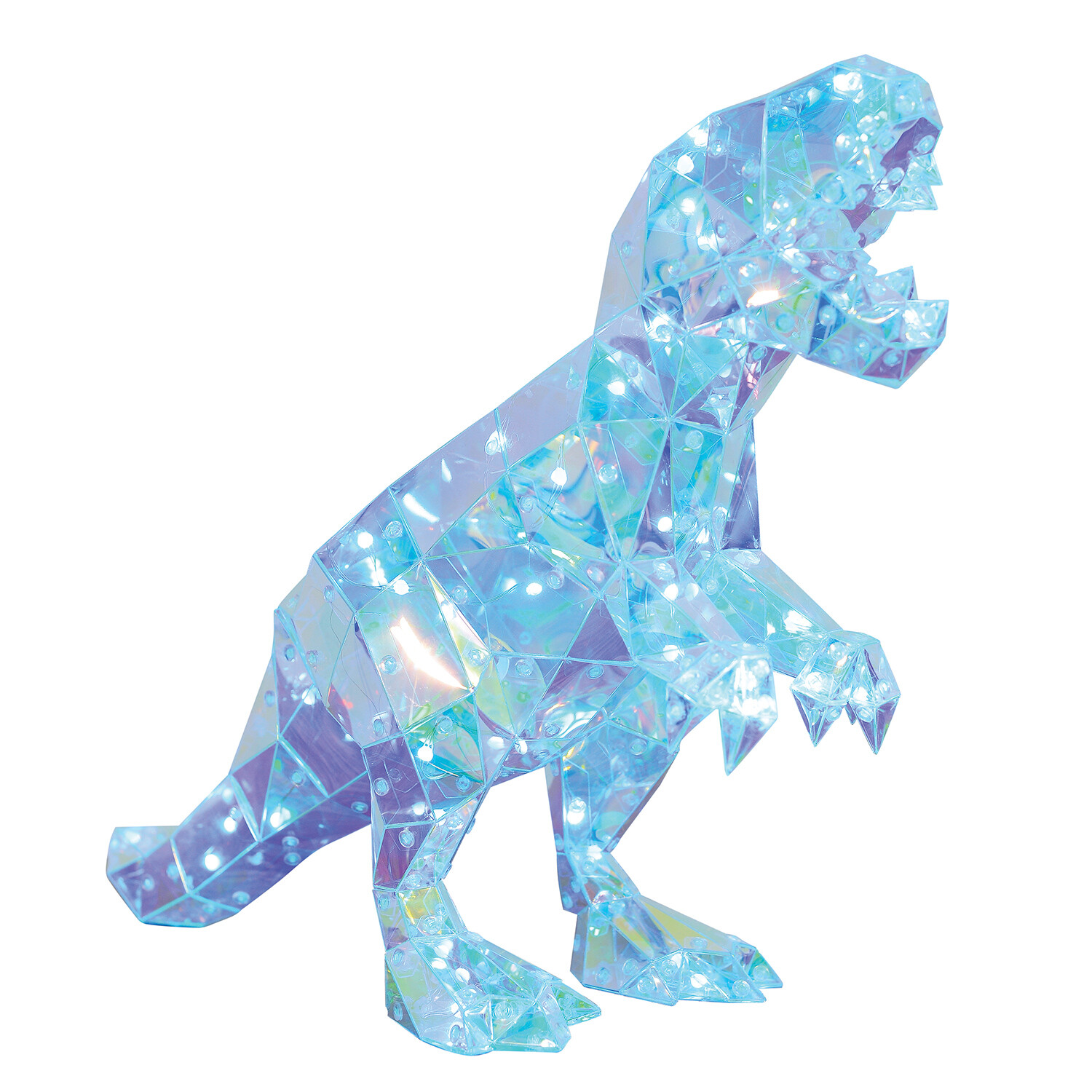 Crystal Effect Iridescent Dinosaur Light - Blue Image 1