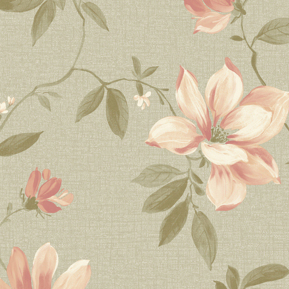 Grandeco Adeline Sage Wallpaper Image 3