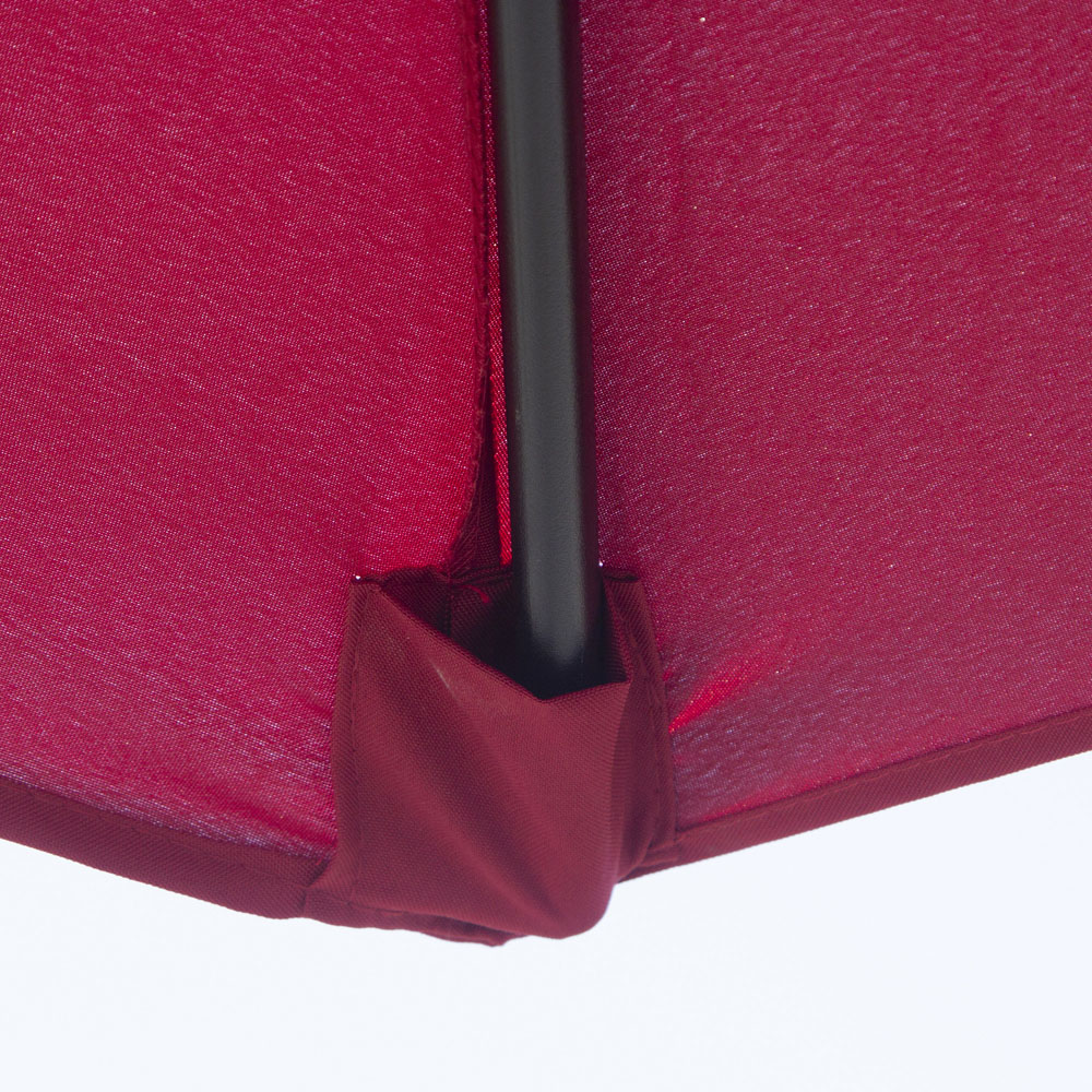 Outsunny Wine Red Crank and Tilt Parasol 3m Image 3