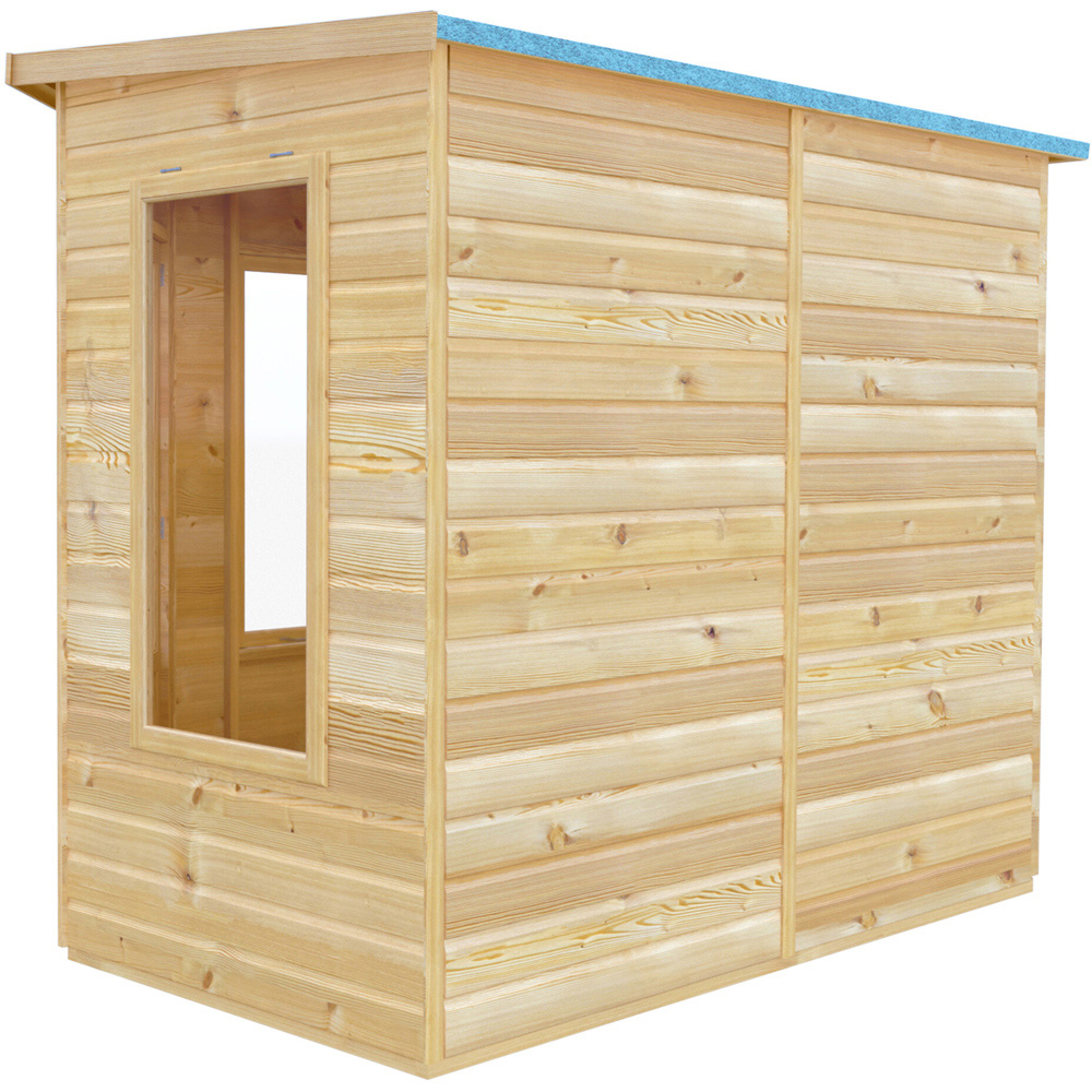 Shire Ramsey 8 x 8ft Shiplap Pent Corner Garden Summerhouse Image 3