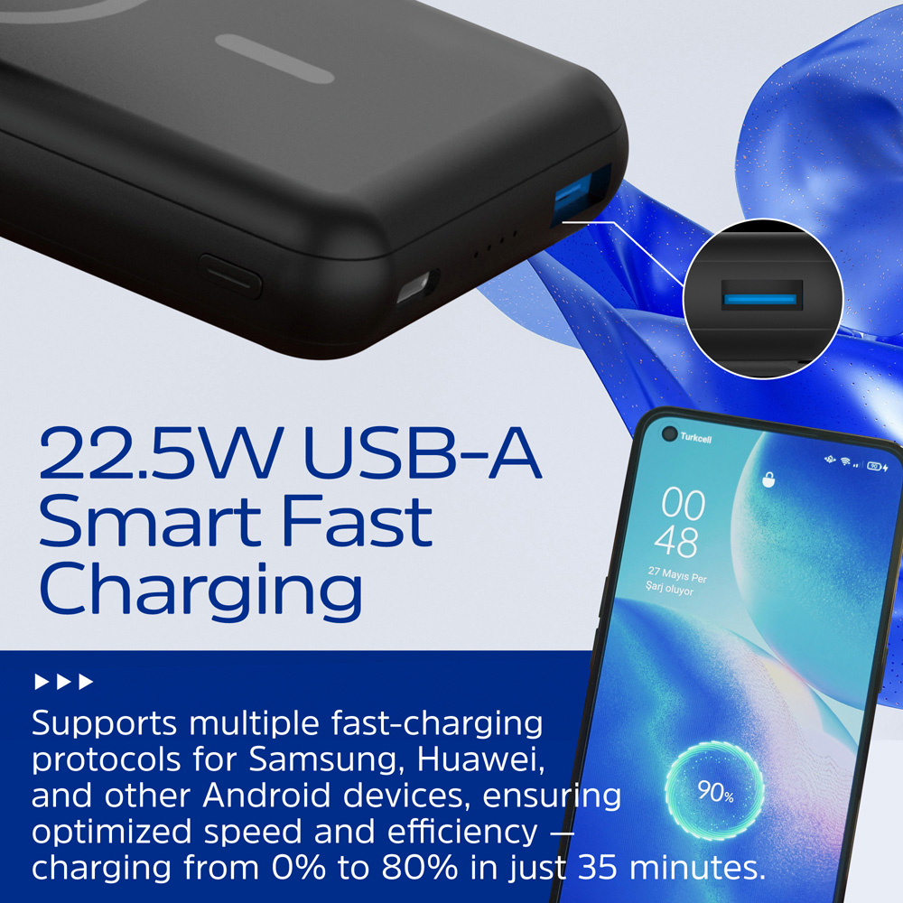 Energizer Magnetic Black QI Wireless Power Bank with Stand 10000mAh Image 7