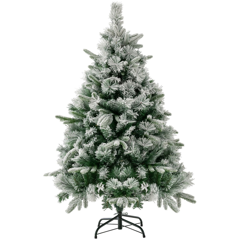 Costway Pre Lit Warm White LED Artificial Christmas Tree 4.5ft Image 1