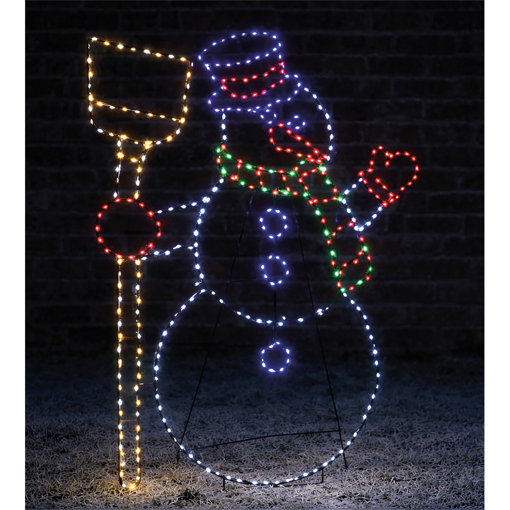 Xmas Haus 399 Multicolour LED Snowman Christmas Decoration 79cm Image 2