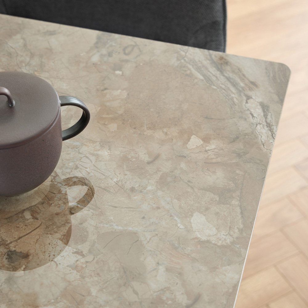 Florence Wicklow Brown and Black Ceramic Dining Table Image 7