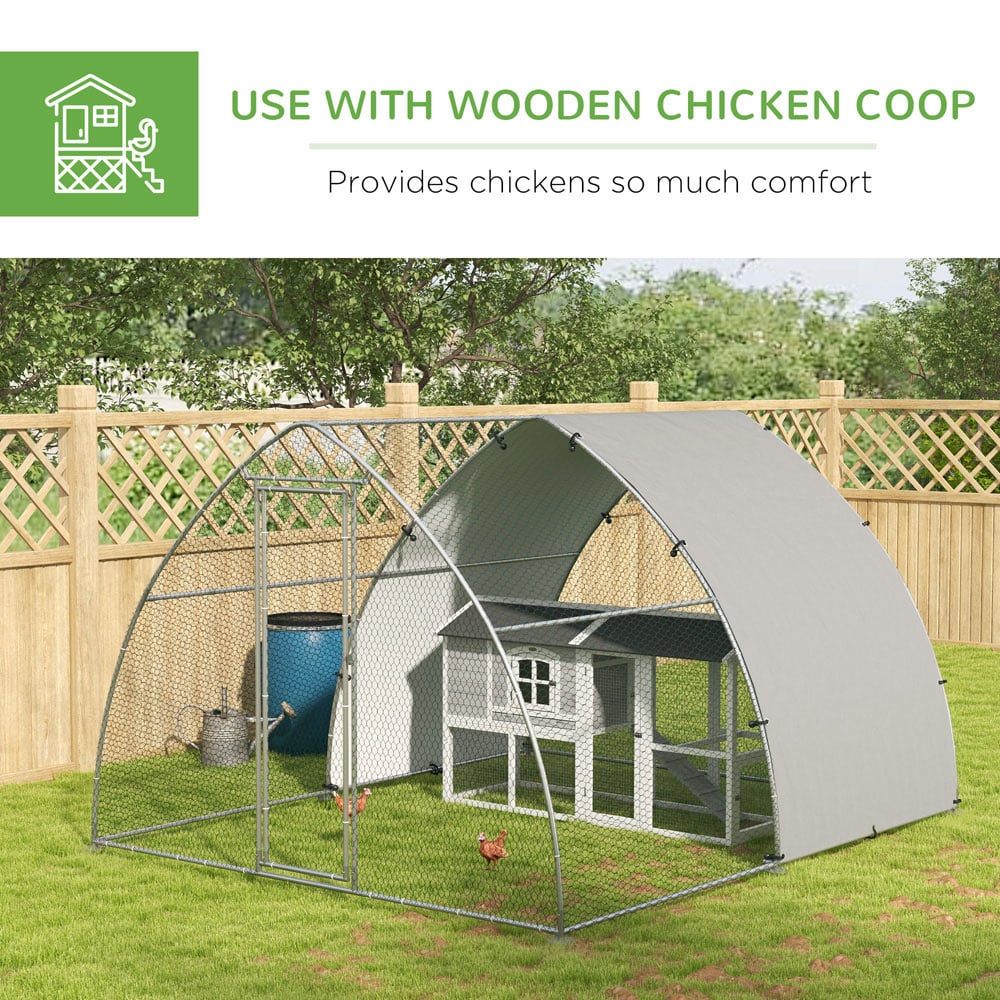 PawHut Walk-In Chicken Run Image 5