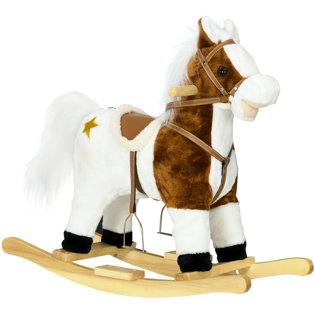 Tommy Toys Rocking Horse Pony Toddler Ride On Brown Image 1