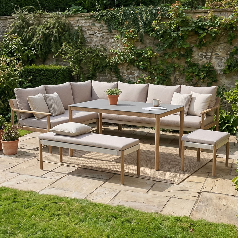 Newmarket Corner Sofa Set - Cream Image 1
