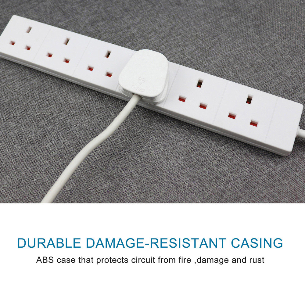 ExtraStar 6 Way 13A White Extension Lead 5m Image 5