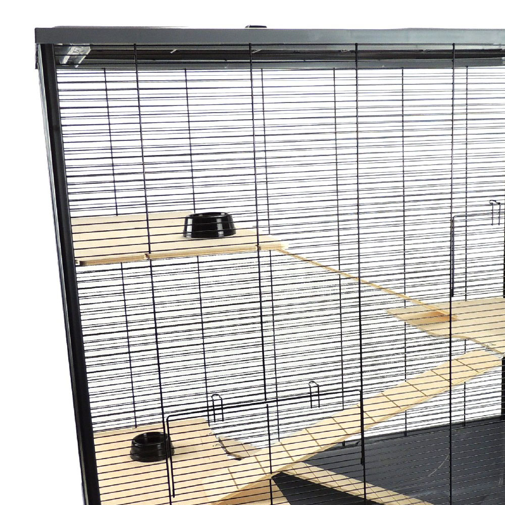 Little Friends The Belfry XL Grey Small Animal Cage Image 3