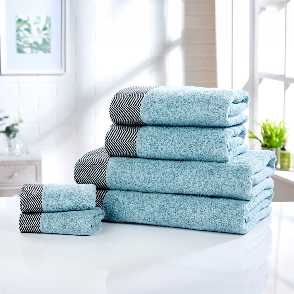 Rapport Home Tidal Duck Egg Cotton Bath Towel Image 2