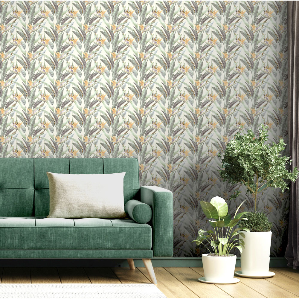 Arthouse Soft Jungle Vines Soft Green Wallpaper Image 4