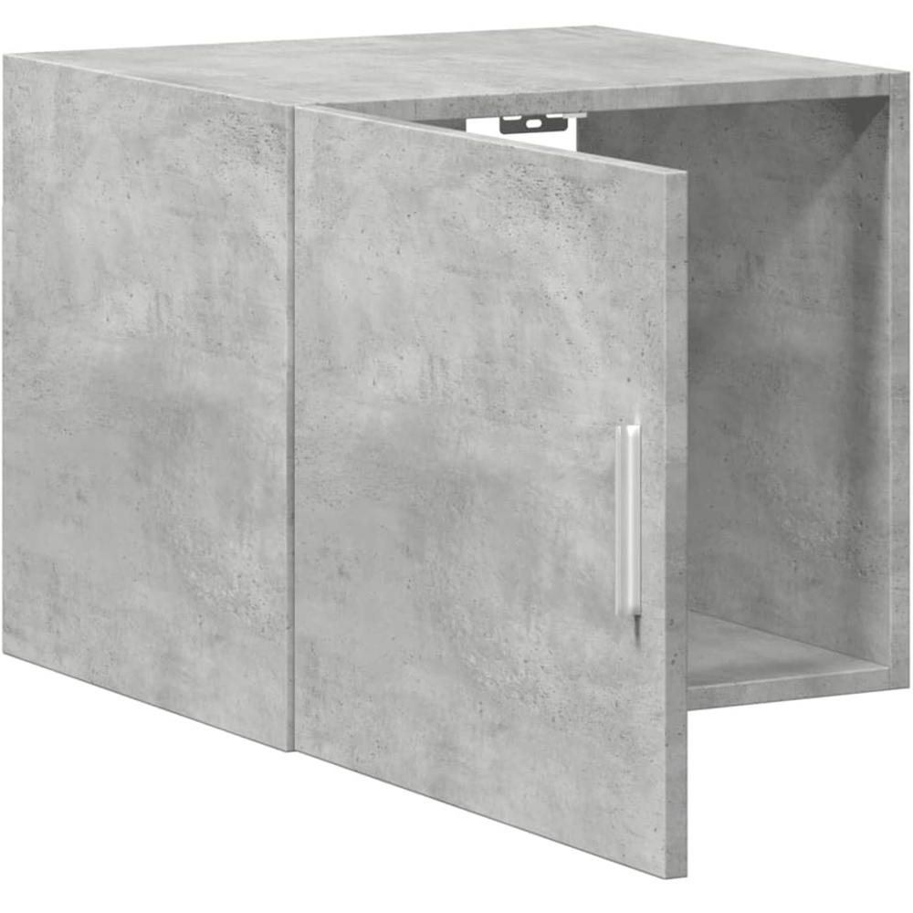 vidaXL Single Door Concrete Grey Wall Mounted Storage Cabinet Image 7