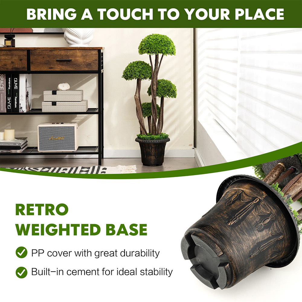 Costway Artificial Cypress Tree In Pot 3ft Image 6