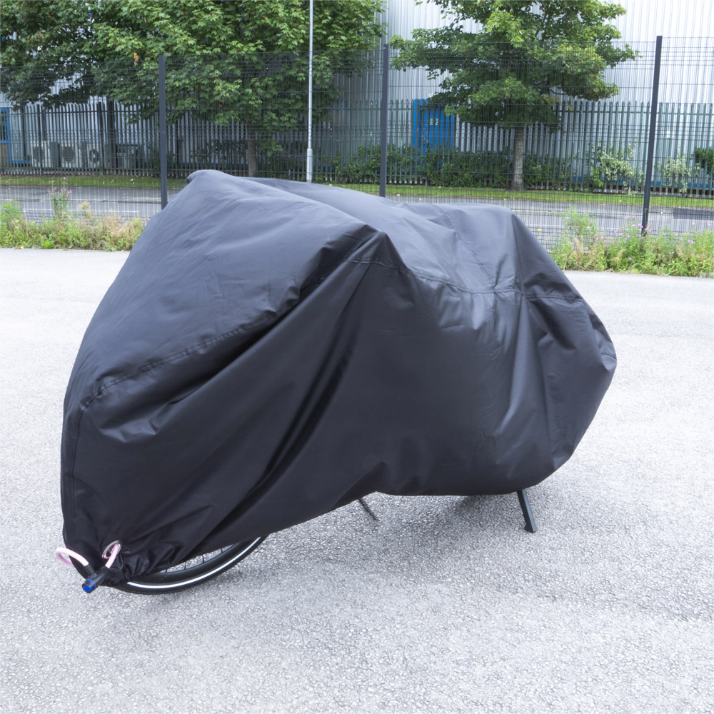 St Helens Black All Weather Large Bicycle Cover with Carry Bag Image 2
