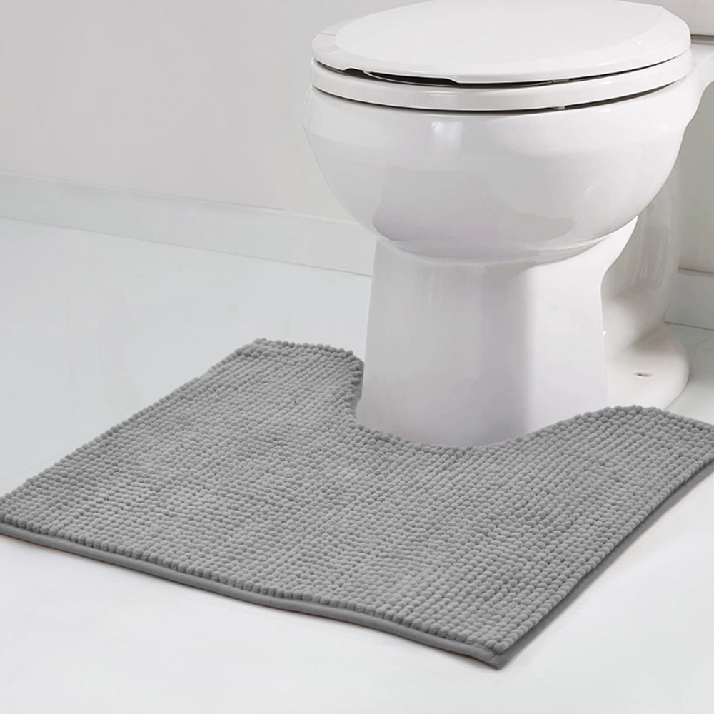 Mayfair Grey Shaggy Noodle Bath Mat 50 x 80cm Image 8