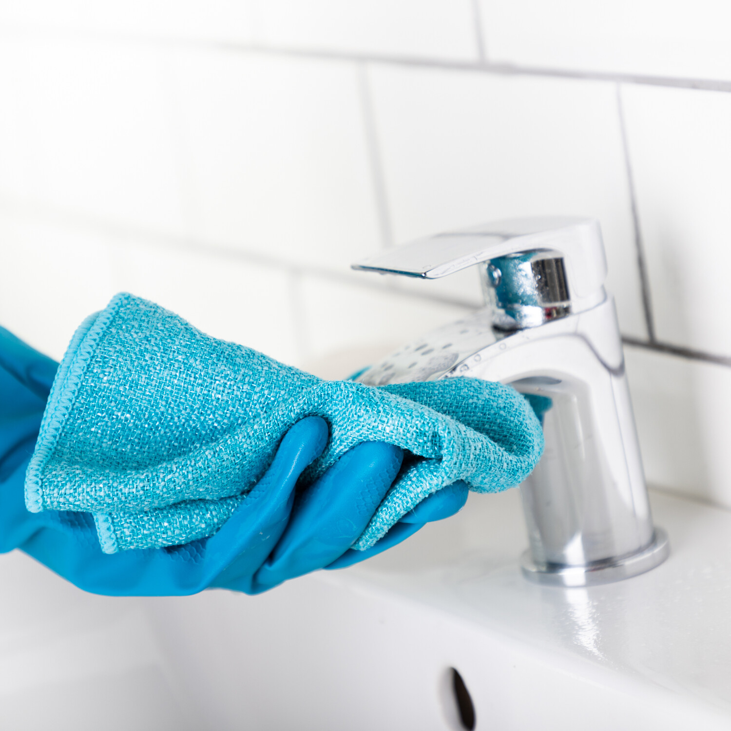 Minky Antibacterial Bathroom M Cloth - Blue Image 5