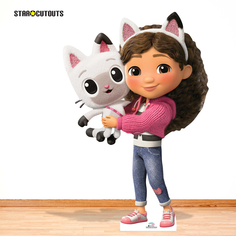 Star Cutouts Gabby Holding Pandy Paws Cardboard Cutout 4.6ft Image 2