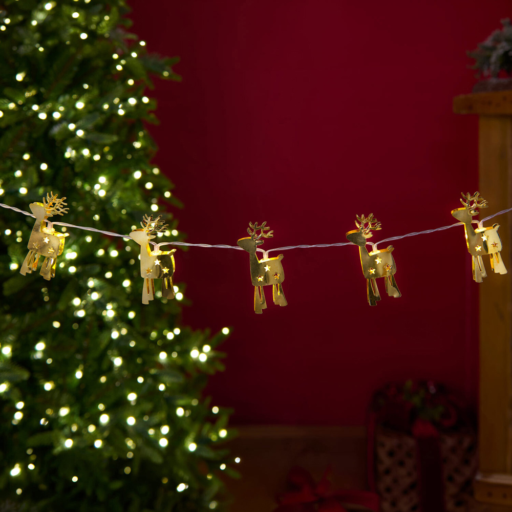 10 LED Christmas Character String Lights Image 2