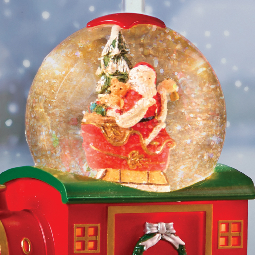 The Christmas Workshop LED Santa on Train Snow Globe Image 3