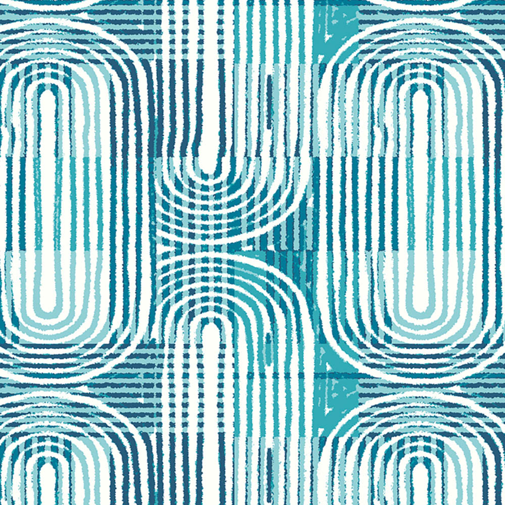 Origin Murals Curved Line Texture Blue Wall Mural Image 2