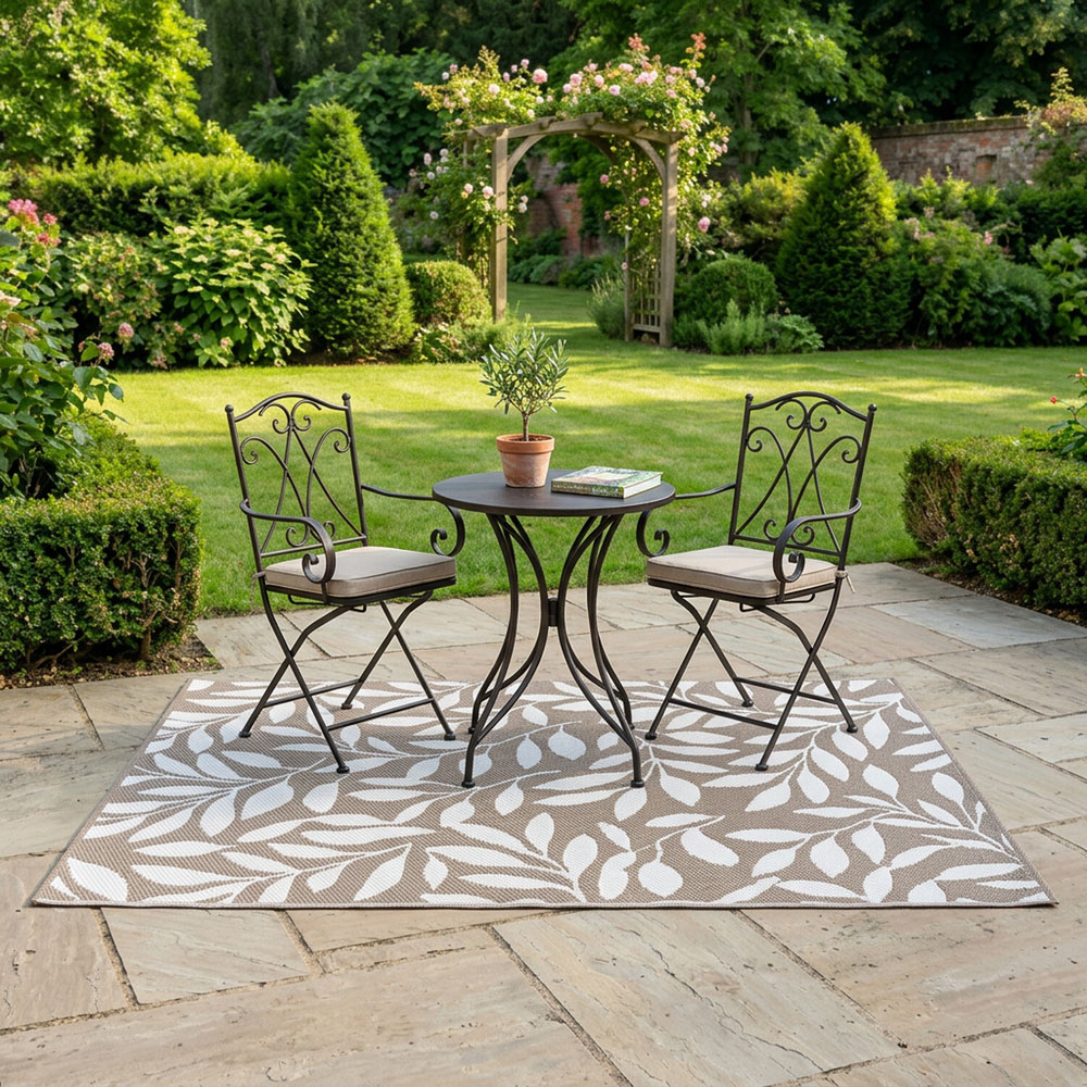 Iris Outdoor Rug Neutral Image 2