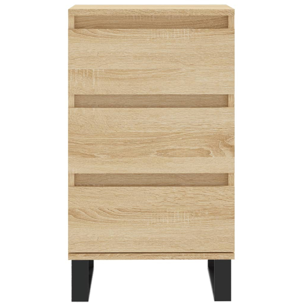 vidaXL 3 Drawer Sonoma Oak Sideboard Image 5