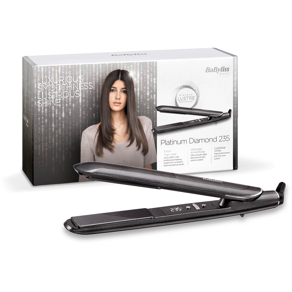 BaByliss Platinum Diamond Advanced Ceramic Straightener Image 2