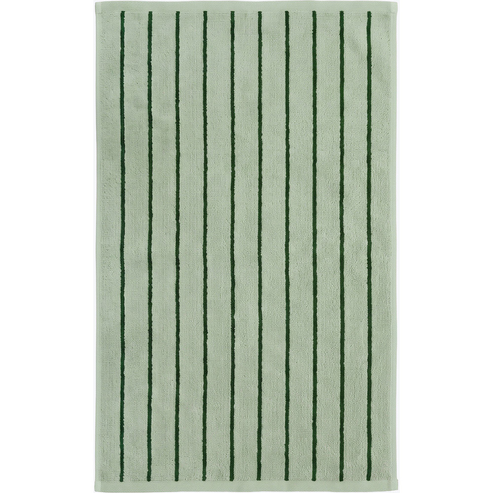Allure Bath Fashions Sage and Dark Green Strand Striped Bath Towel 70 x 130cm 2 Pack Image 3