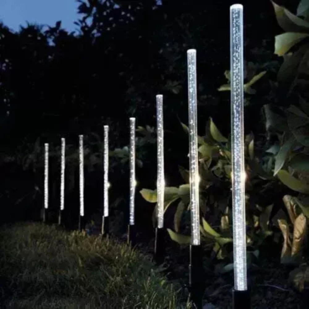 Garden Mile 8 Pack Bubble Solar LED Stake Light Image 3