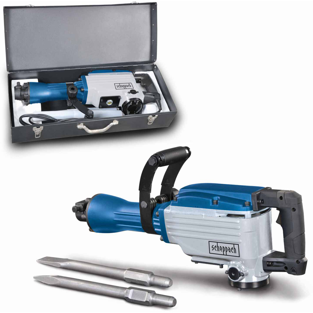 Scheppach AB1600 SDS-Max Demolition Hammer with Anti-Vibration Handle 1600W Image 2