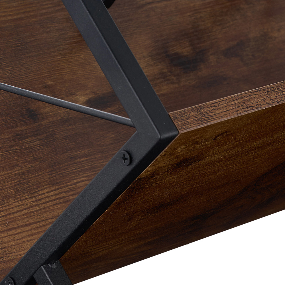 Living and Home Brown Modern Open Record Display Holder Image 4