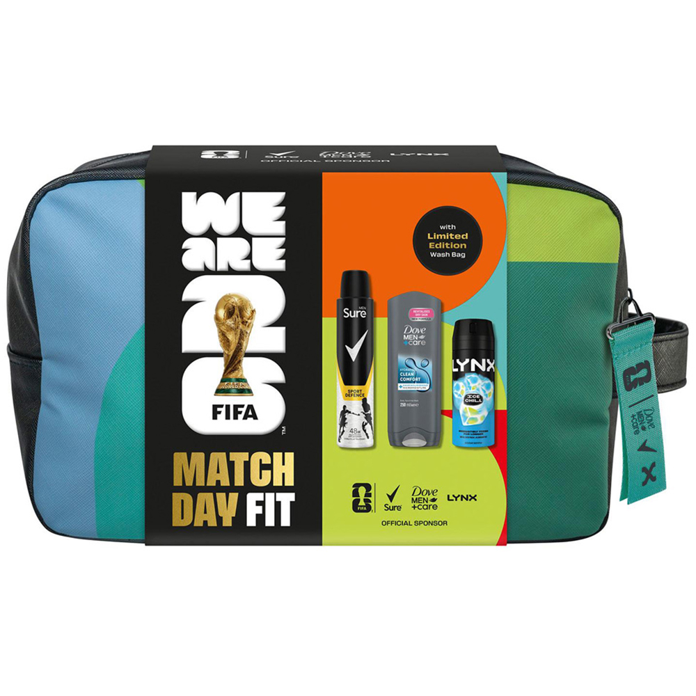 Sure FIFA Match Day Fit Bodywash and Bodyspray with Wash Bag Gift Set for Him 3 Pack Image 4