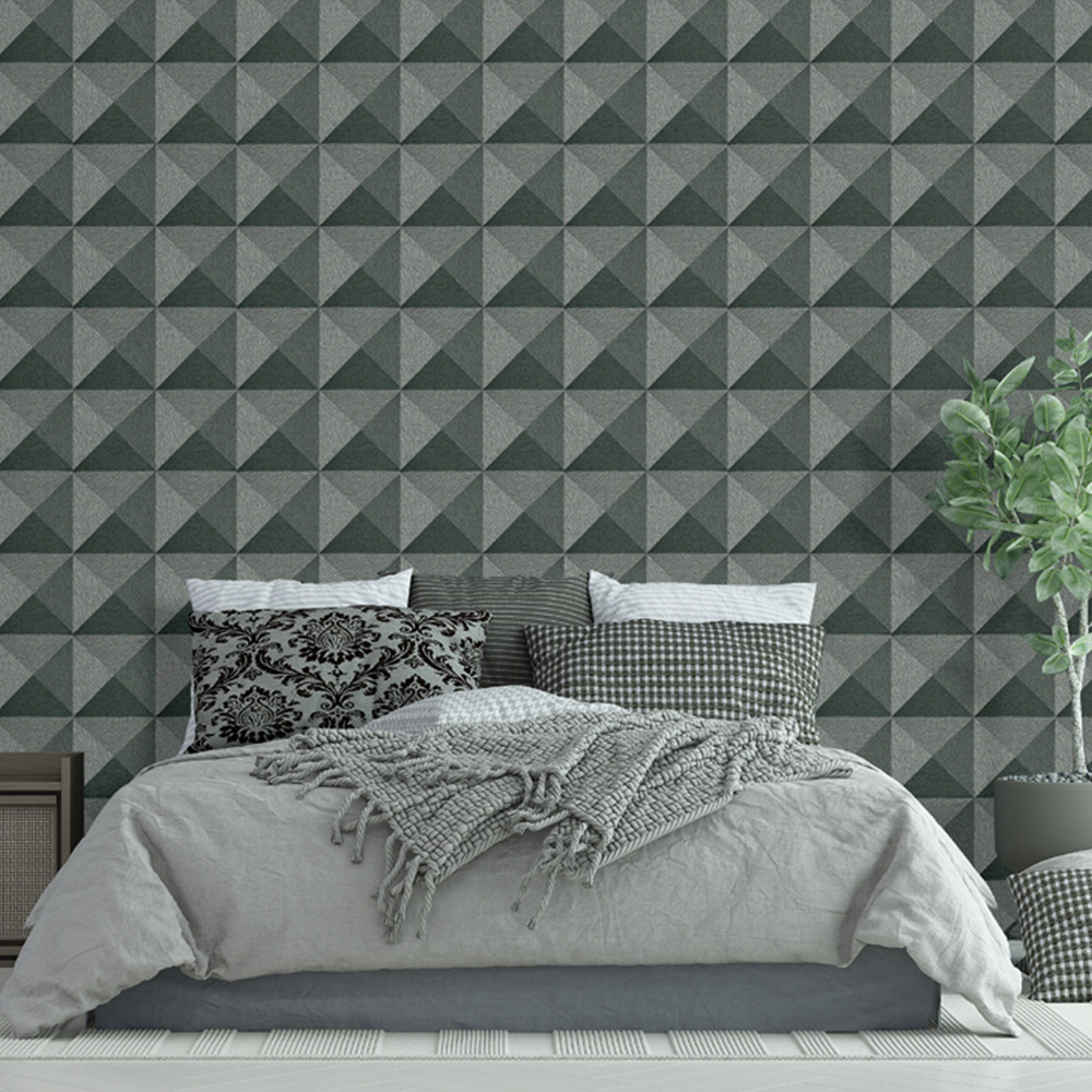 Design ID Weaved Cube Green Wallpaper Image 5