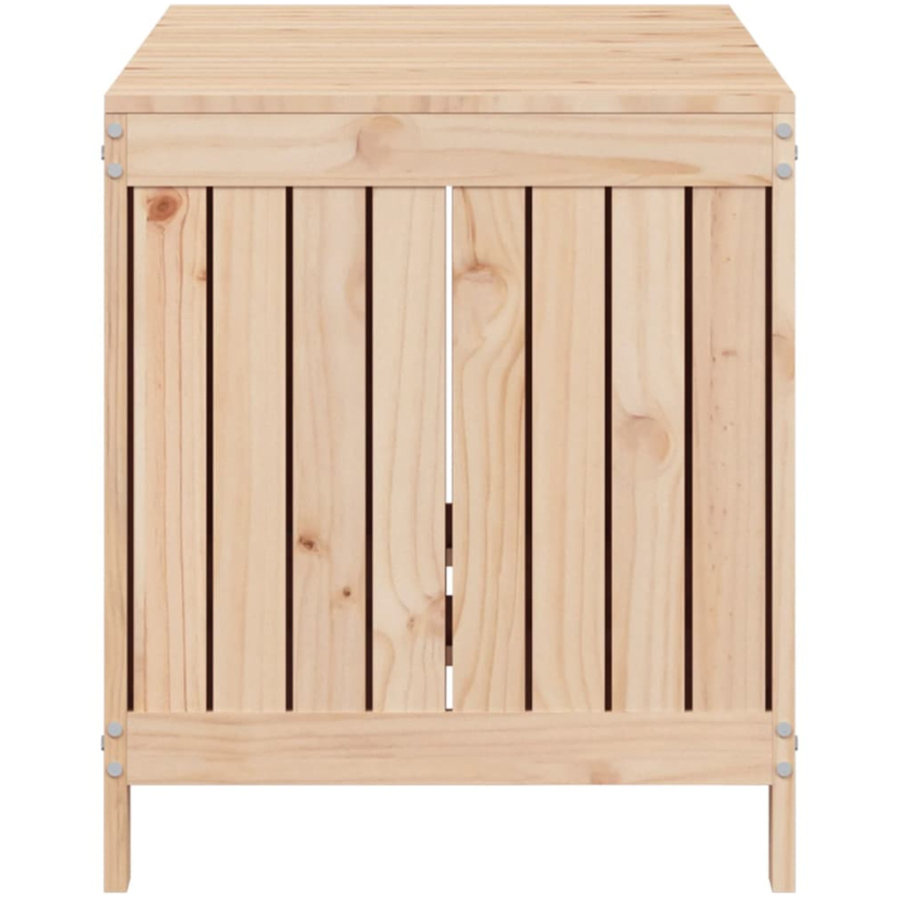 vidaXL 64 x 121 x 55cm Brown Pine Wood Garden Storage Box Image 6