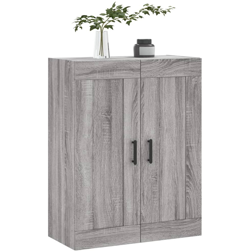vidaXL 2 Door Grey Sonoma Wall Mounted Cabinet Image 3