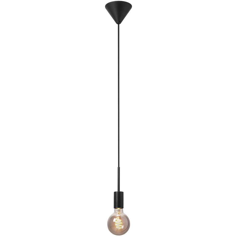 Nordlux Paco E27 Black Metal Pendant Kit Image 5