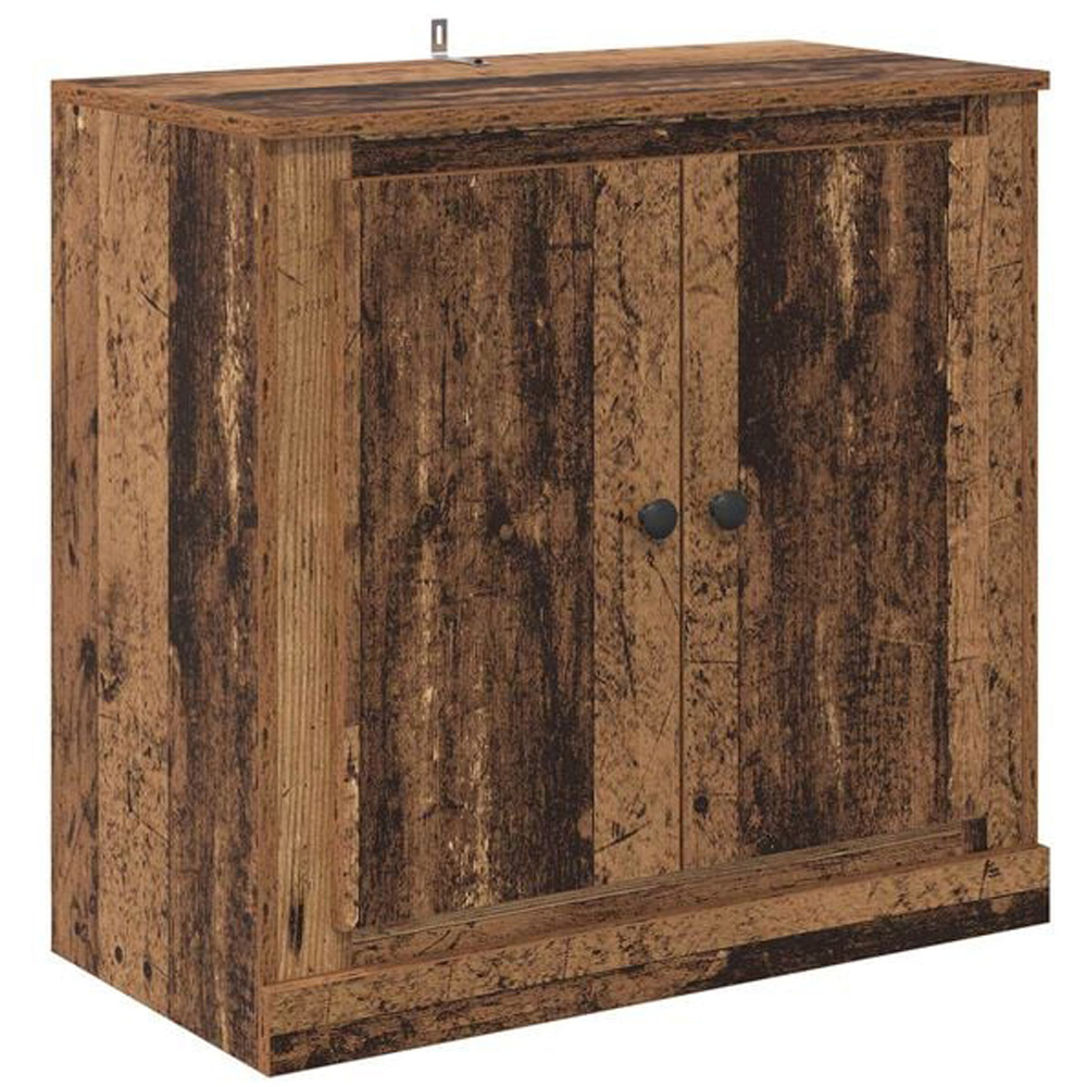 vidaXL 4 Door 3 Drawer Old Wood Modern Sideboard Image 4