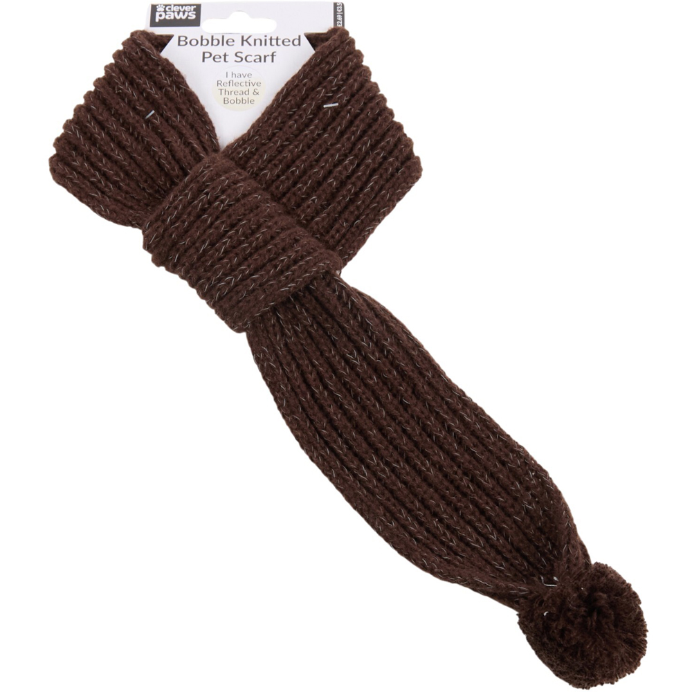 Bobble Knitted Fabric Pet Scarf Image 4