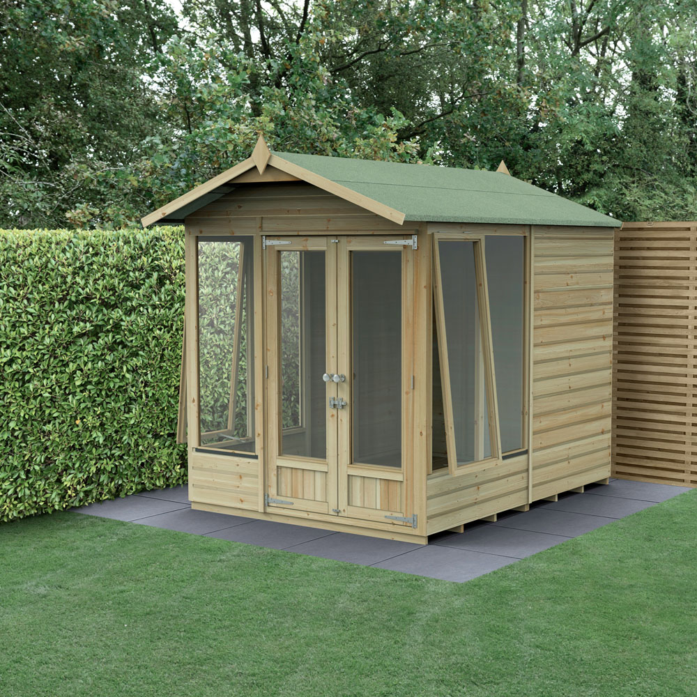 Forest Garden Beckwood 6 x 8ft Single Opening Apex Summerhouse Image 4
