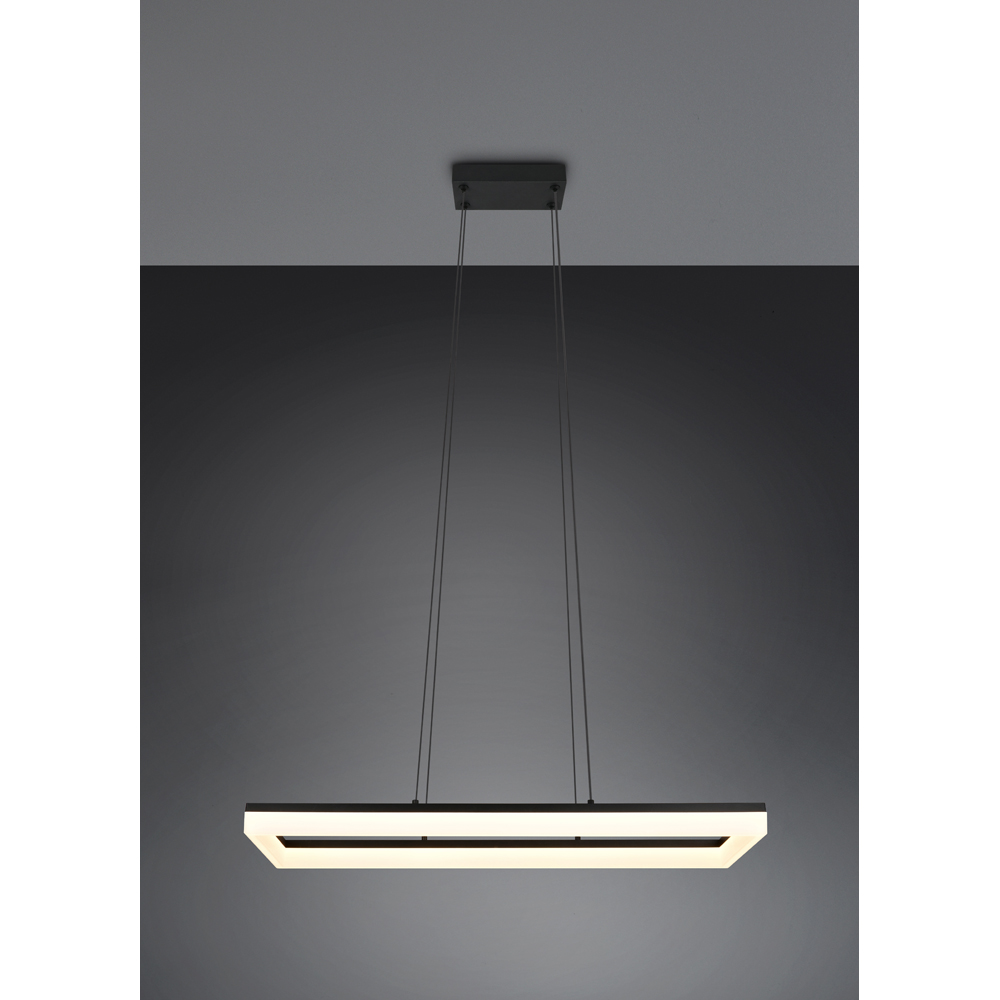 TRIO Camino Matt Black LED Pendant Light Image 3